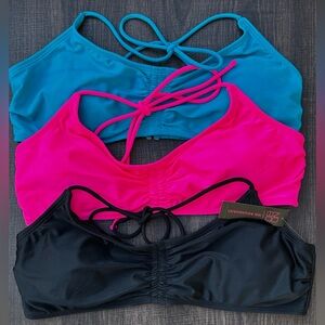 No Boundaries Bralette Swim Tops - 3 Pack